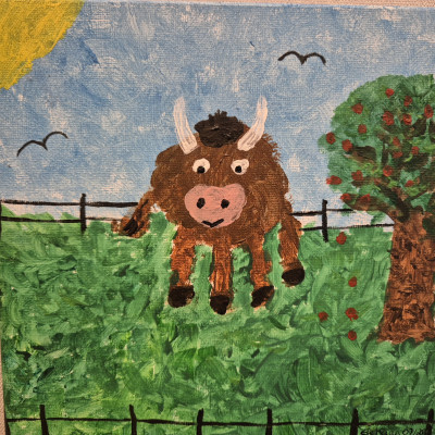 Hängt über der Garderobe